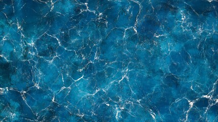 Deep blue water shimmers gently reflecting sunlight creating a serene tranquil mood. AI Generated
