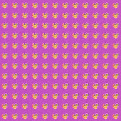 Purple seamless floral pattern with bright multicolored blooms, perfect for fun fabric, stationery, playful wrapping paper, and colorful decor themes.