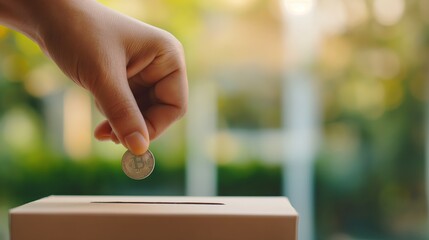 Donation, charity, coin, box, hand, giving, fund, help, community, hope. Charitable donations, community support, invitations to charity events, press releases