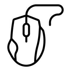 Fototapeta premium Mouse Vector Line Icon Design