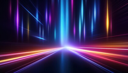 Fototapeta premium Vibrant Neon Light Background