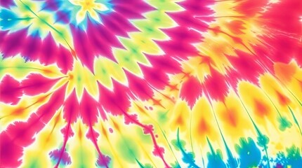 Fototapeta premium Vibrant Tie-Dye Pattern with Complementary Colors and Balanced Tones, professional and artistic aesthetic