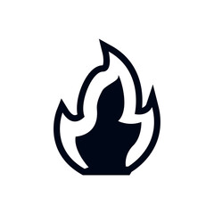 fire symbol sign icon vector