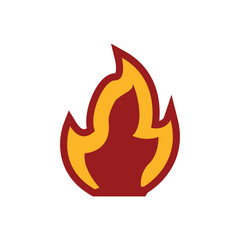 fire symbol sign icon vector