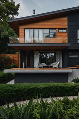 Modern Architectural Design: A Luxurious Home with Stunning Exterior and Landscaping