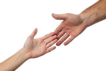 hands of parent and child