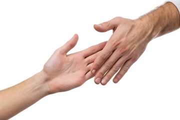 two hands holding each other