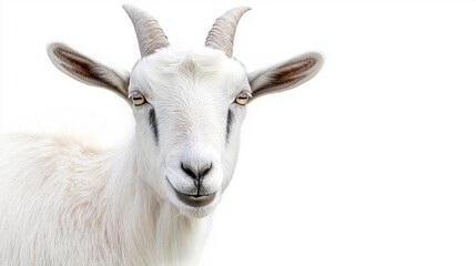 goat close up with copy space 