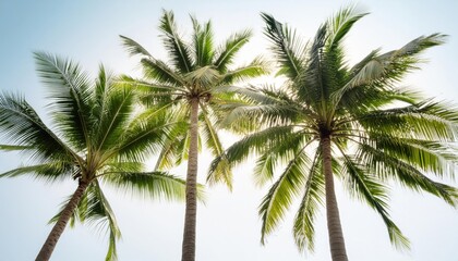 Majestic Coconut Palm Tree Tropical Paradise and Natural Beauty