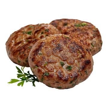 Kofta isolated on a white background.