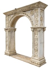 Obraz premium Elements of architectural decorations of buildings. Old wall with arch.