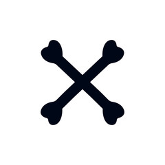 crossed bones silhouette