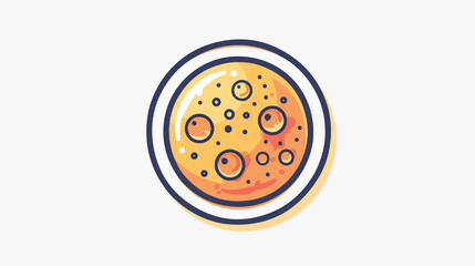 Petri Dish Biological Icon for Scientific Research and Laboratory Testing
