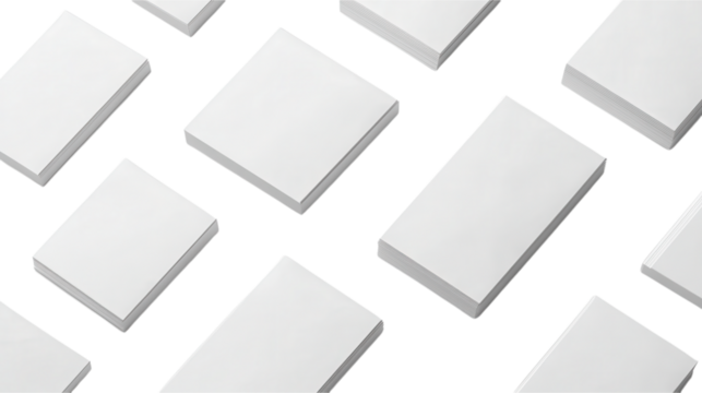 Blank Paper Stacks: Modern Mockup for Graphic Design