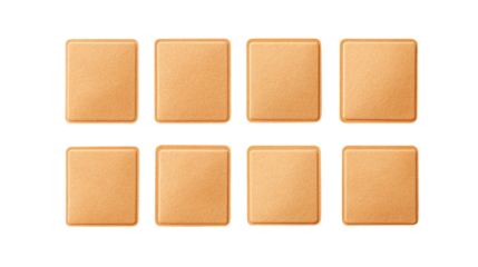 Elegant Square Graphic Elements in Beige-Orange Tones