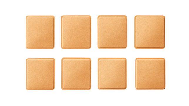 Elegant Square Graphic Elements in Beige-Orange Tones