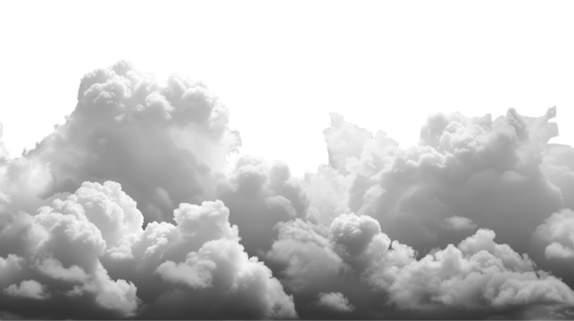 A Majestic Gray and White Cloudscape