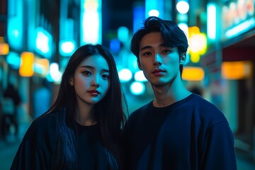 Portrait of a couple in Valentine's day