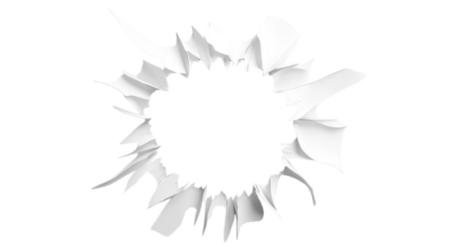 Stunning Abstract Graphic Design: A White Hole in Black