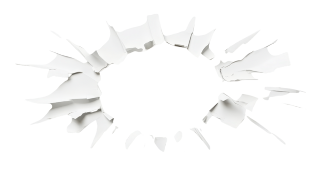 Abstract White Design Element with a Unique Texture