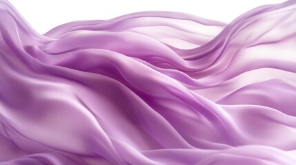 Fototapeta premium Lavender Silk Fabric Draped Softly Elegant Waves