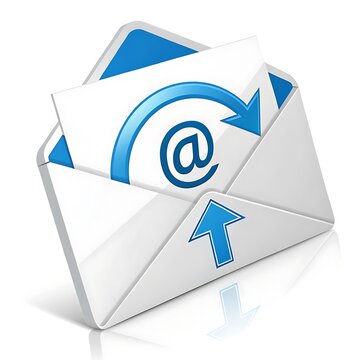 e-mail internet contact arrobas, envelope with email symbol, e concept