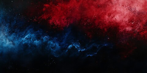 Background of red and dark blue with space for text