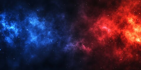 Fototapeta premium Background of red and dark blue with space for text