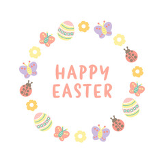 イースター　フレーム　イラスト素材