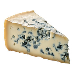 Gorgonzola cheese isolated on a white background.
