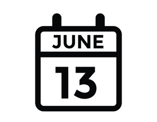 June 13 - Calendar Icon
