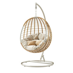 Elegant Wicker Hanging Chair for Outdoor Relaxation