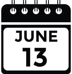 June 13 - Calendar Icon
