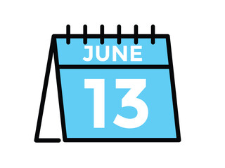 June 13 - Calendar Icon
