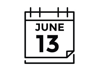 June 13 - Calendar Icon
