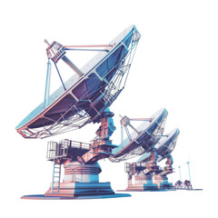 Massive Satellite Dishes for Global Communication