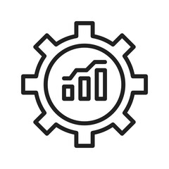 Optimization icon vector image. Suitable for mobile apps, web apps and print media.