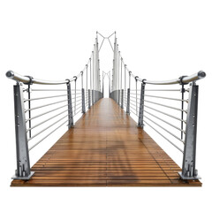 Stunning Modern Suspension Bridge