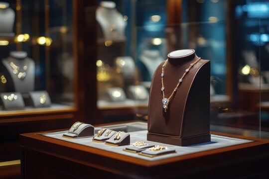 Elegant Jewelry Display Case Perfect for Showcasing Exquisite Collections in Retail Settings