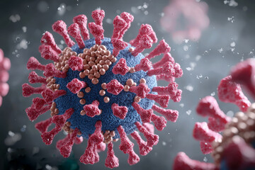 3D Model of Human Metapneumovirus Structure
