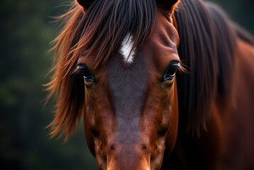 Close-up of a Horse's Face