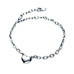 Heart-shaped Silver Bracelet