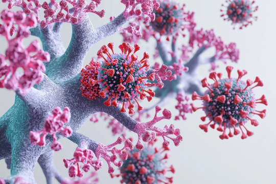 Human Metapneumovirus binding to lung cells