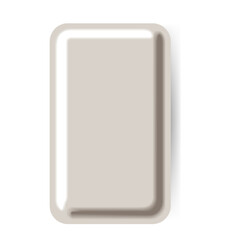 Rectangular natural soap. Realistic cosmetic mockup. Body, skin care. Blank cosmetic package.