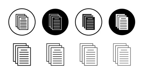 File icon Isolated flat vector in outline