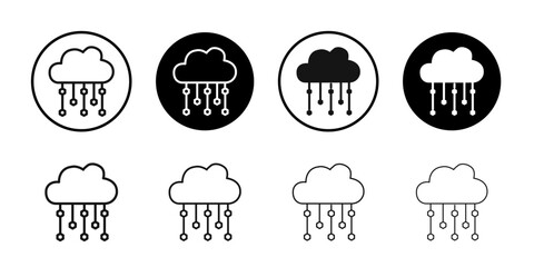Hail icon Isolated flat vector in outline