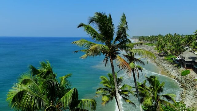 varkala Cliff , Main Varkala beach in kerala
