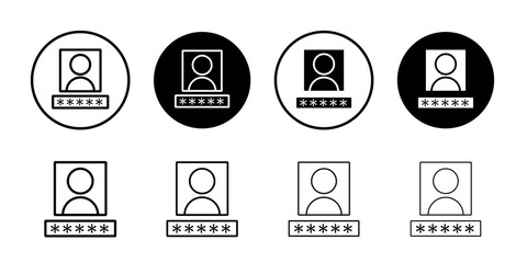 Login icon Isolated flat vector in outline