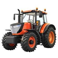 Obraz premium Modern Farming Tractor Design
