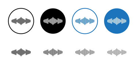 Fototapeta premium Voice icon Isolated flat vector in outline